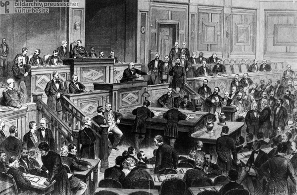 <I>Eine Sitzung des Deutschen Reichstags</i> (1874)